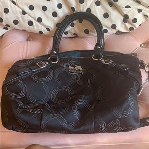 black coach bag
